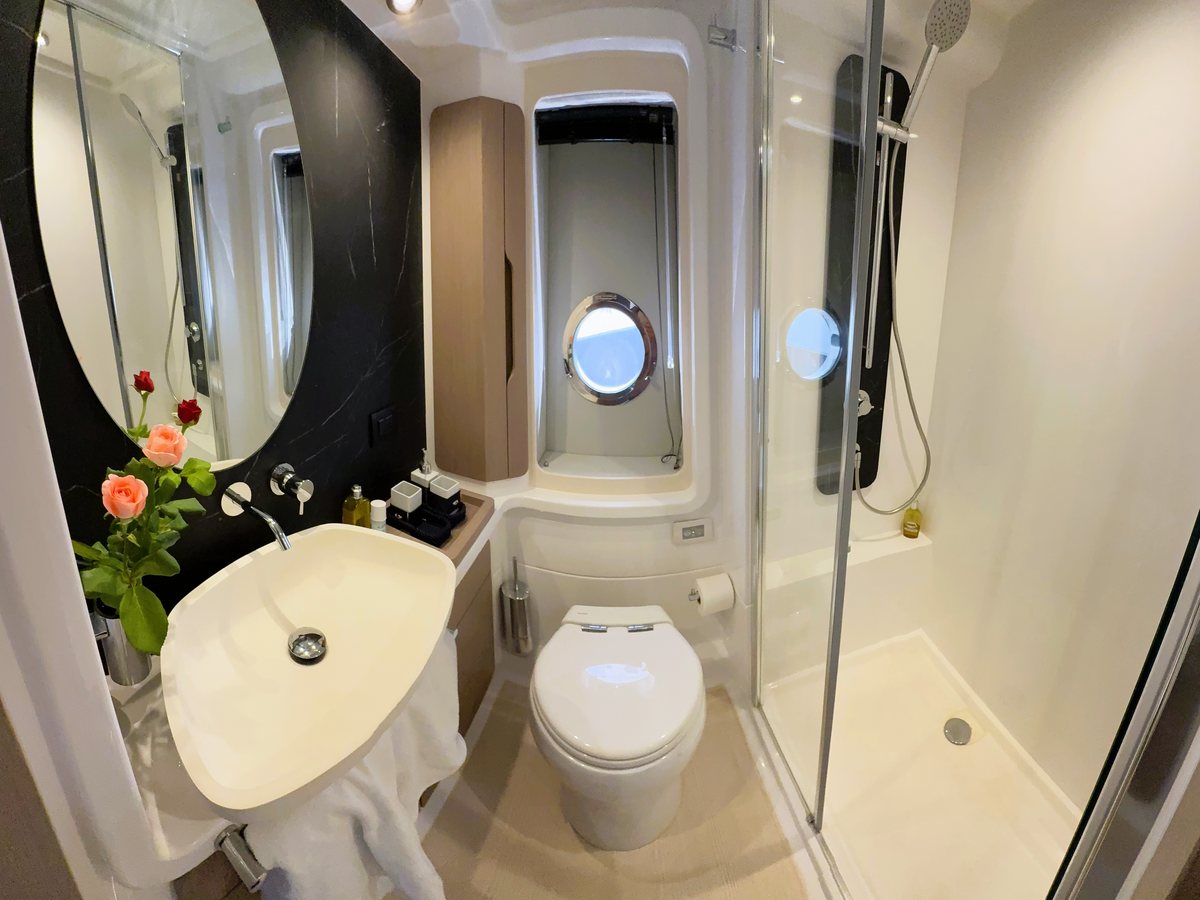 Bathroom with separate shower